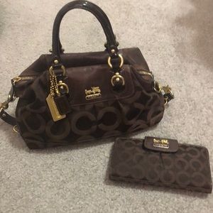 Small Coach purse and wallet